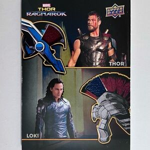 THOR: RAGNAROK Costume Card / THOR & LOKI Real Fabric Swatches / UPPER DECK AD-1